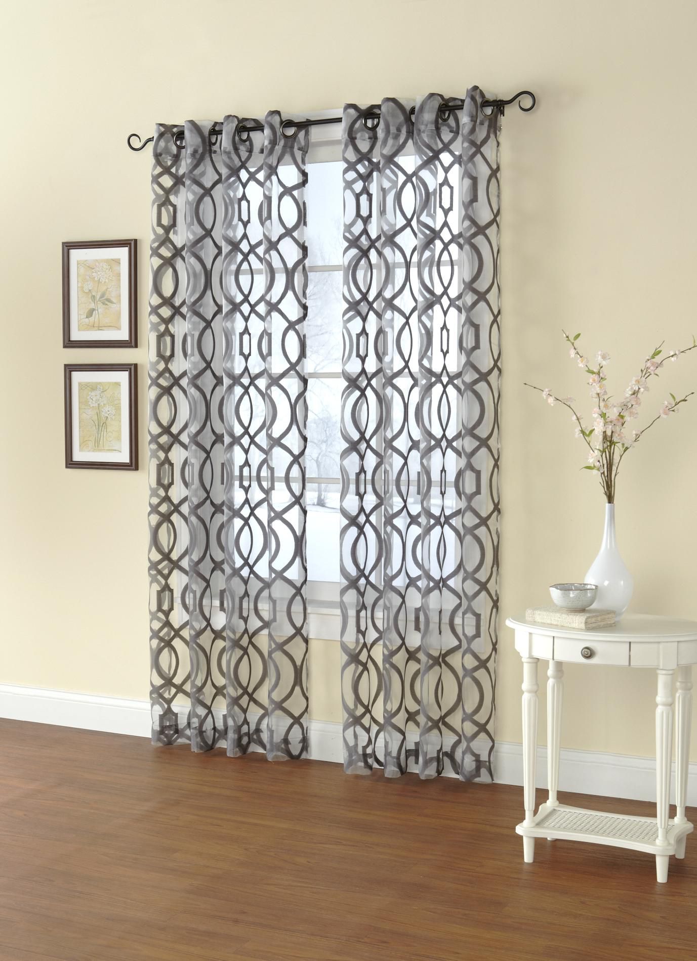 Regal Home Sheer Grommet-Top Single Curtain Panel at Kmart.com