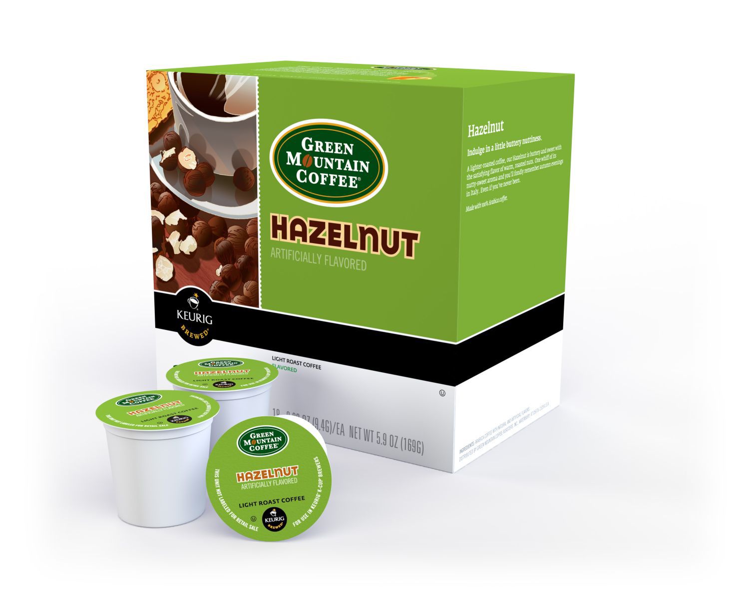UPC 099555017922 product image for Green Mountain Coffee Hazelnut Coffee, 18 Count K Cups - GREEN MOUNTAIN COFFEE,  | upcitemdb.com