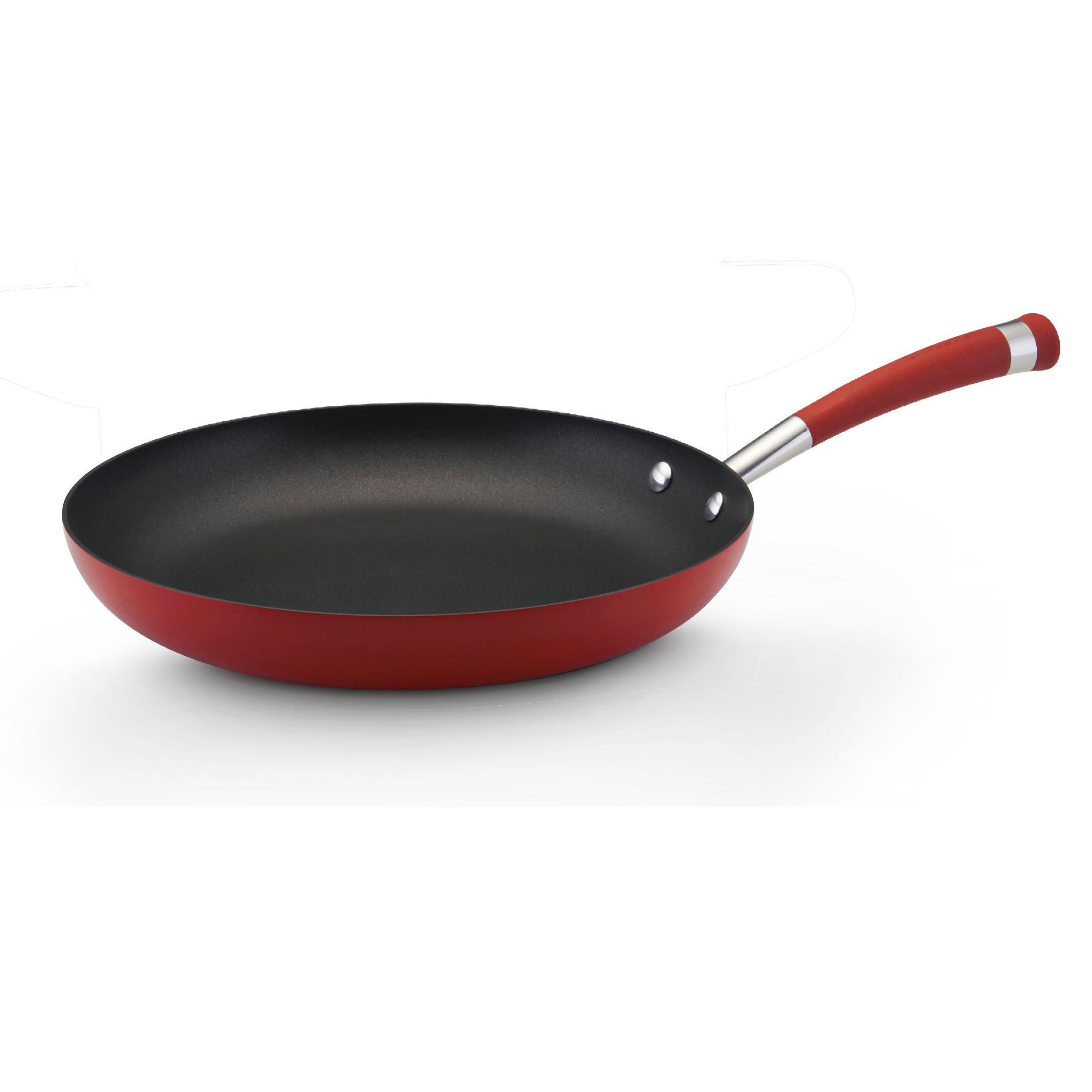 Circulon Contempo  12-Inch Open Skillet  Red