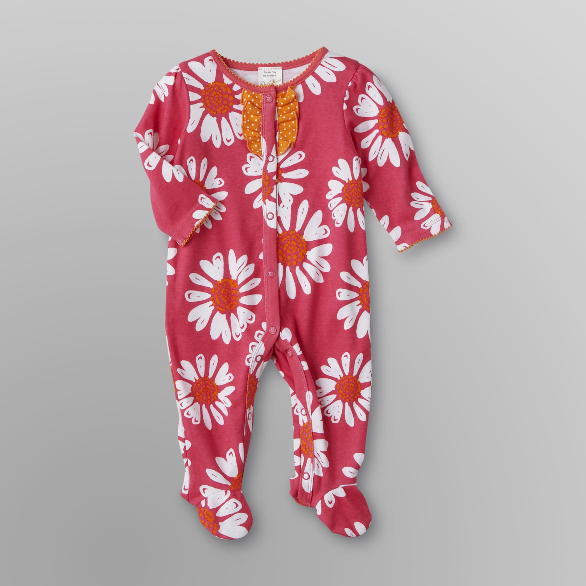 Little Wonders Infant Girls Footed Pajamas - Flowers at Sears.com