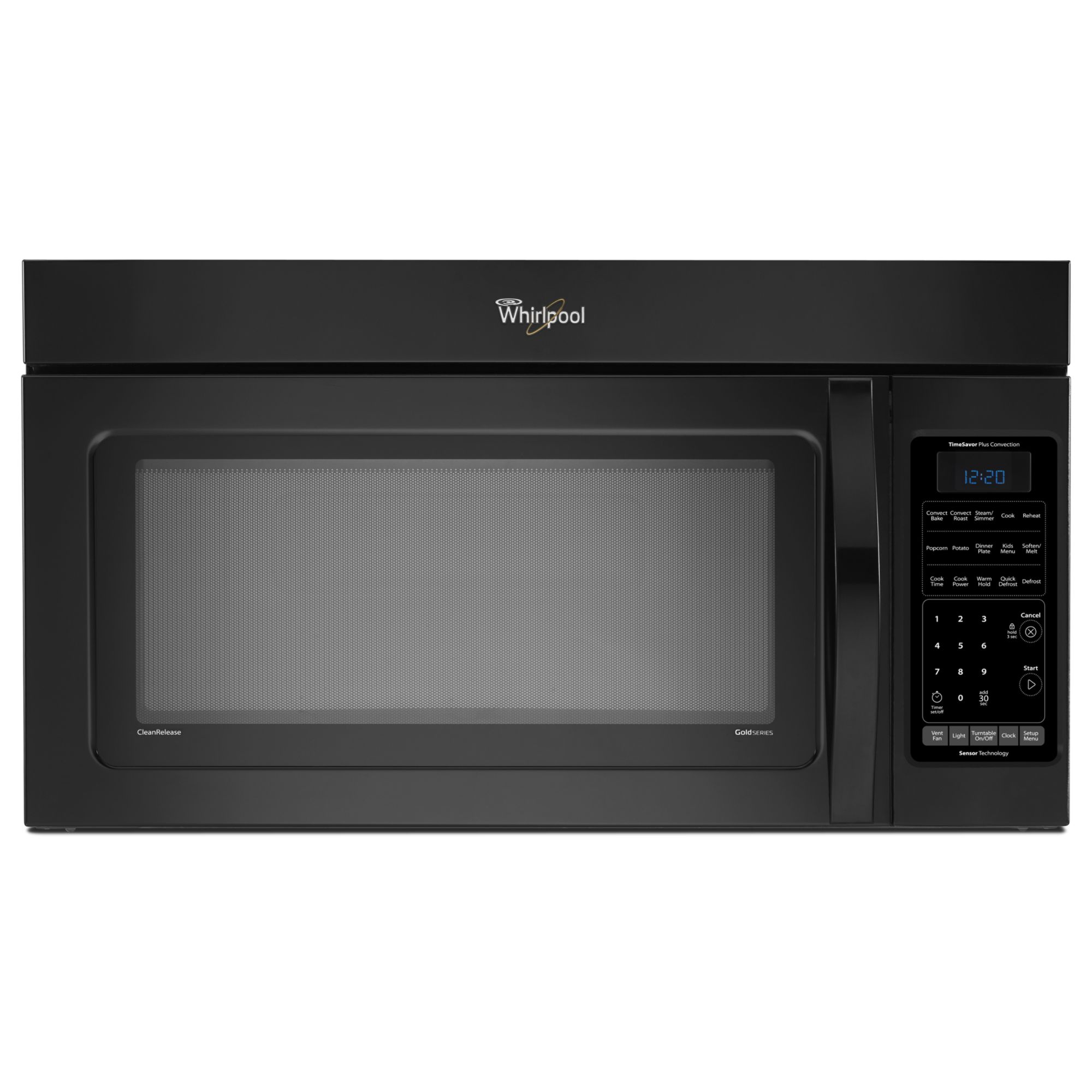 Whirlpool 1.8 cu. ft. Over-the-Range Microwave w/ 4-Speed 300 CFM Fan - Black at Kmart.com