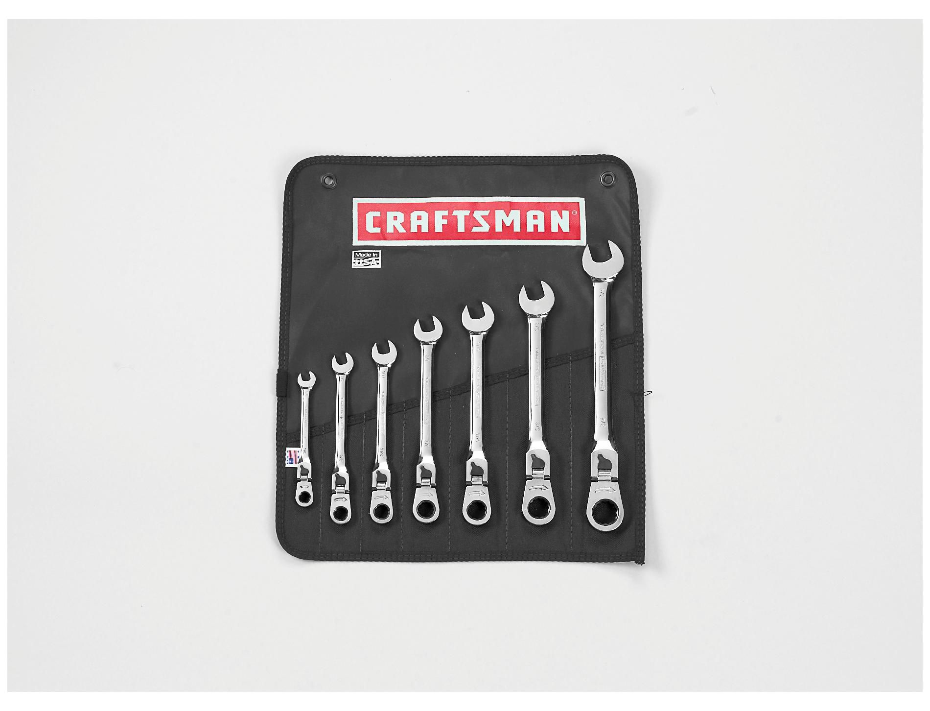 Craftsman 35718 7 PC Locking Flex Head Ratcheting Wrench Set