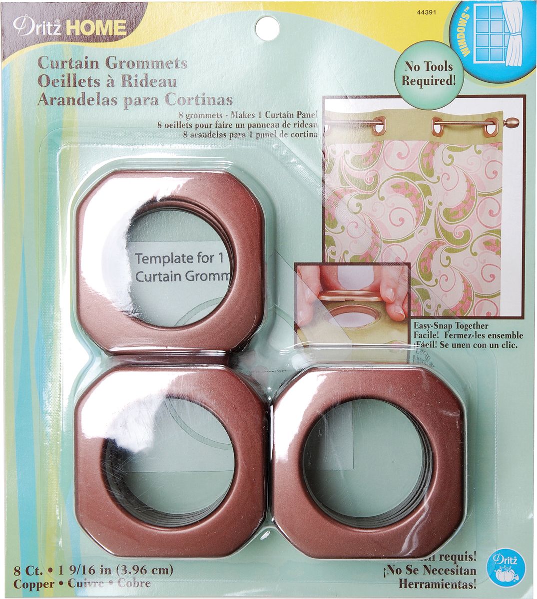 Curtain Grommets 19/16" Inner Diameter Plastic 8/PkgCopper at Kmart.com