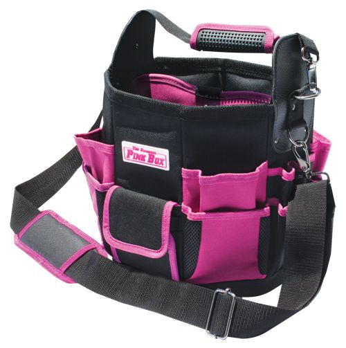 The Original Pink Box Pink Tote Bag with Removable Tool Wall