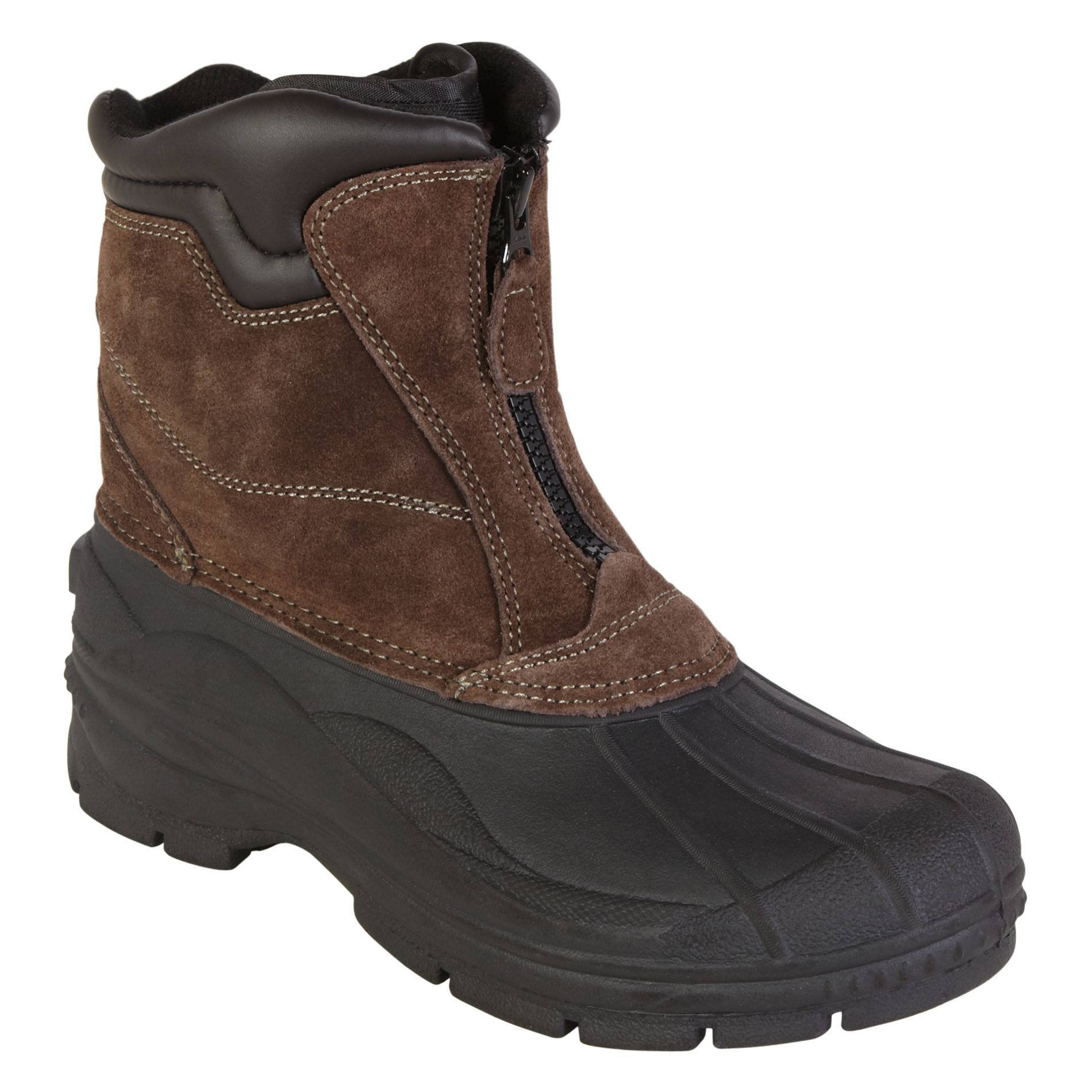 Men's Slip Resistant Winter Boot Glacier Zip - Brown