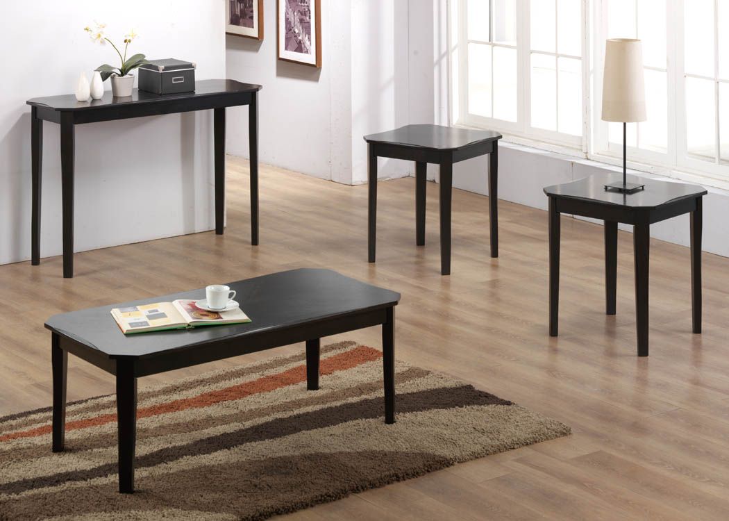 Monarch Sofa Console Table - Cappuccino Cherry Veneer