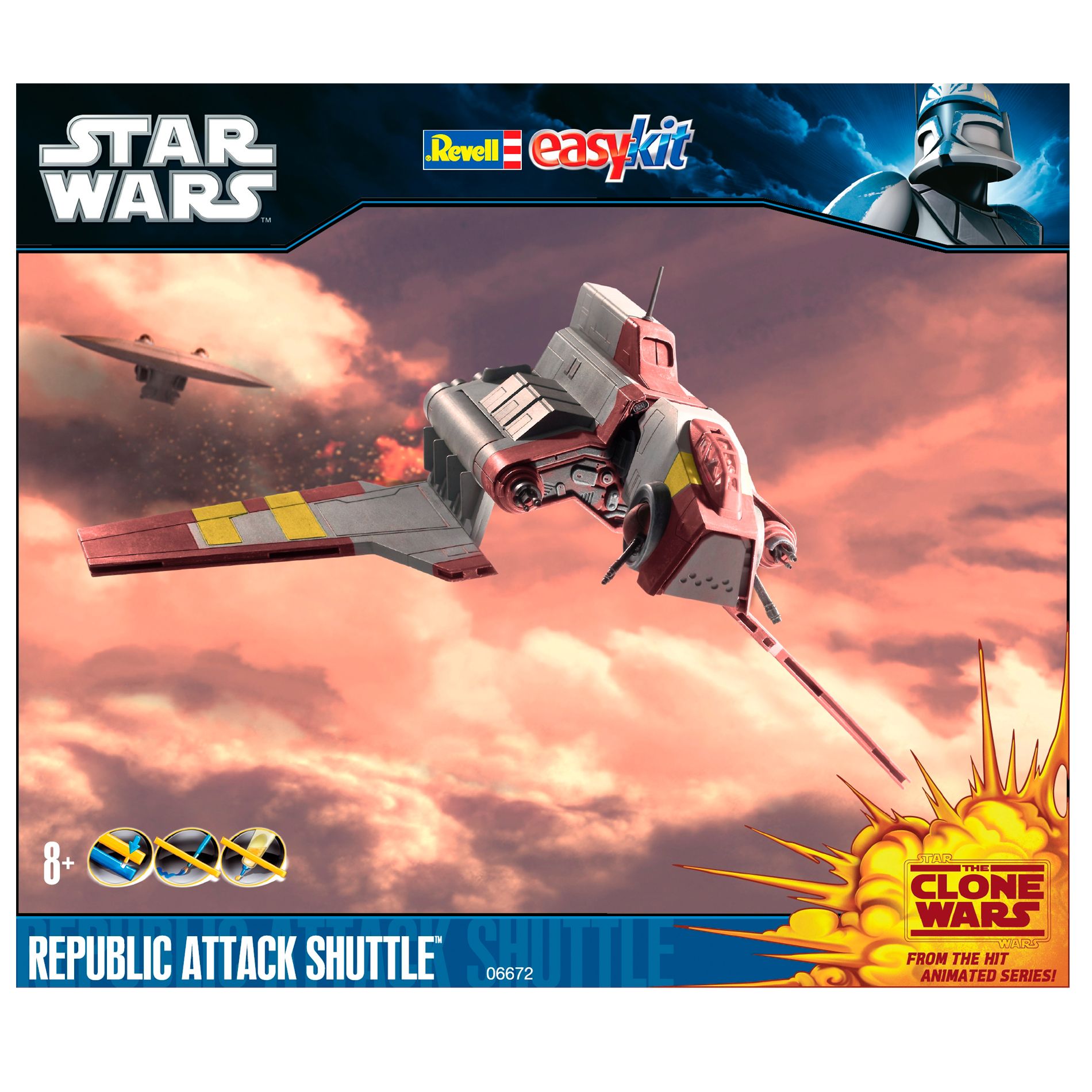 Star Wars Republic Attack Shuttle Plastic Model Kit