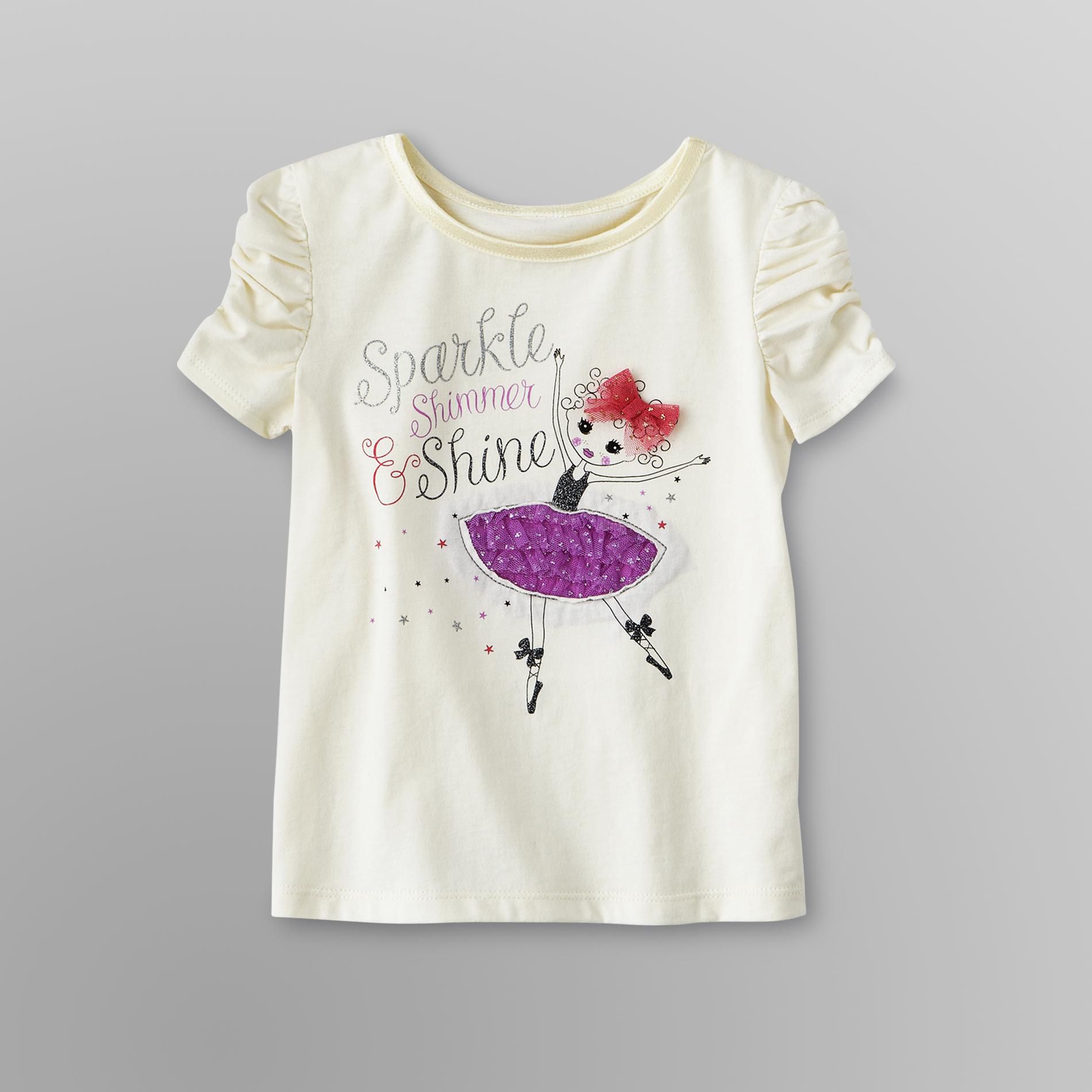 WonderKids Infant & Toddler Girl's Graphic T-Shirt - Sparkle Shimmer Shine at Kmart.com