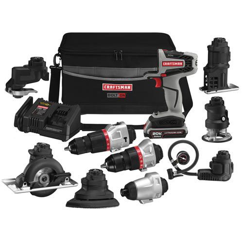 -Craftsman Bolt-On 20 Volt MAX* Power Tool and Accessory Bundle