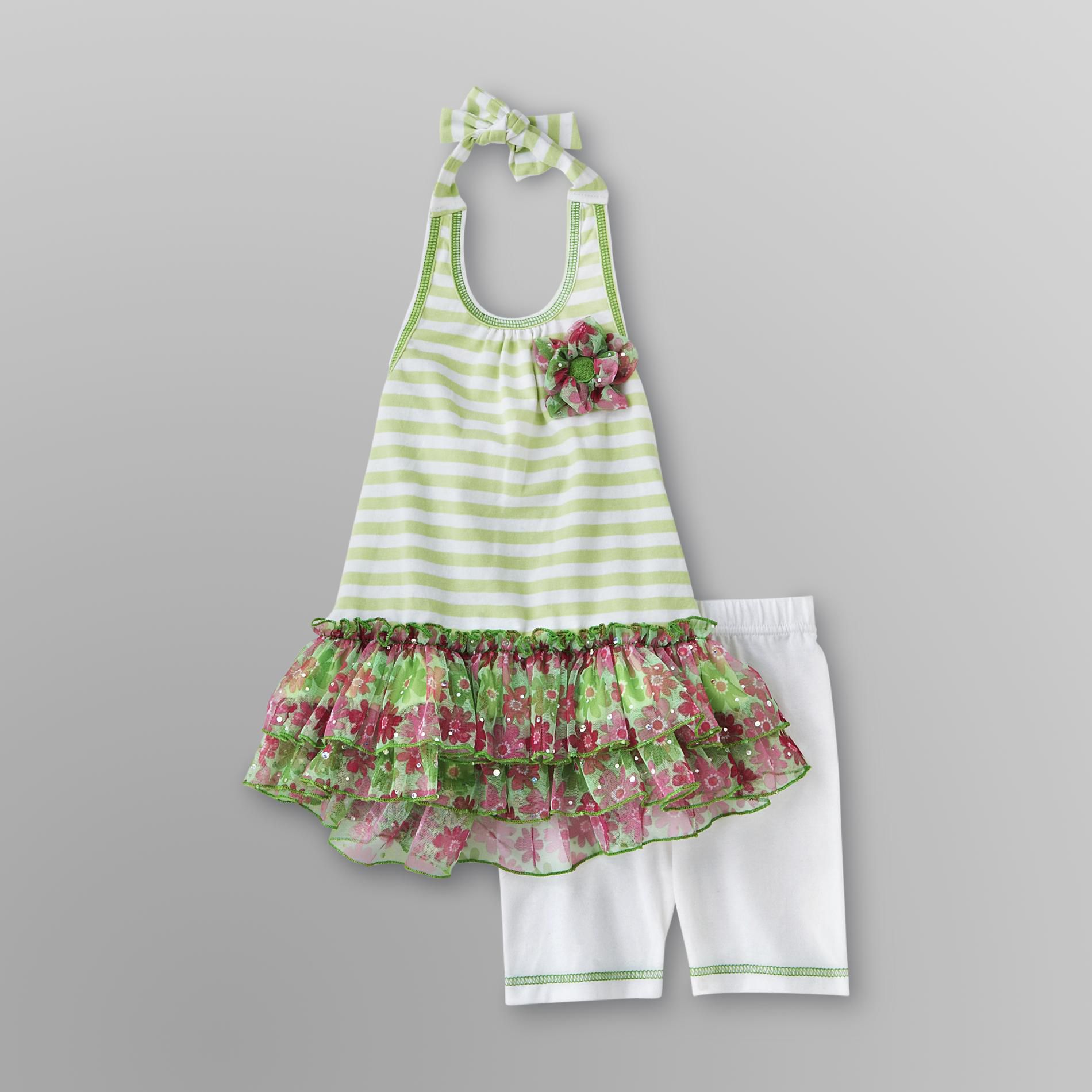 WonderKids Infant & Toddler Girl's Tunic & Shorts - Striped at Kmart.com
