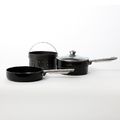 Glanford 4PC Black Stackable Cookware Set