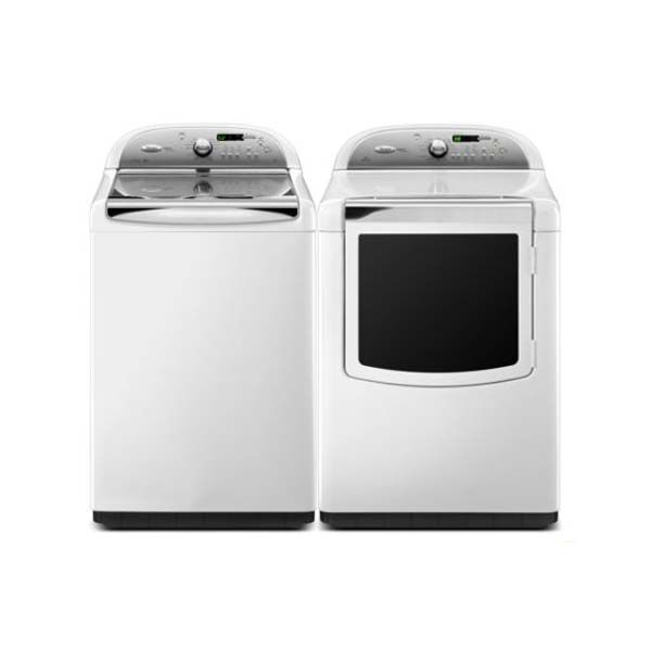 Whirlpool 4.6 cu. ft. High-Efficiency Top-Load Washer and 7.6 cu. ft. Steam Dryer at Sears.com