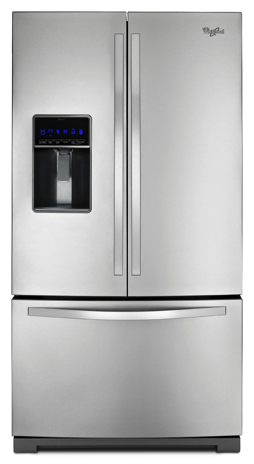 Whirlpool 26 cu. ft. French Door Refrigerator w/ MicroEdge Shelves - Stainless Steel
