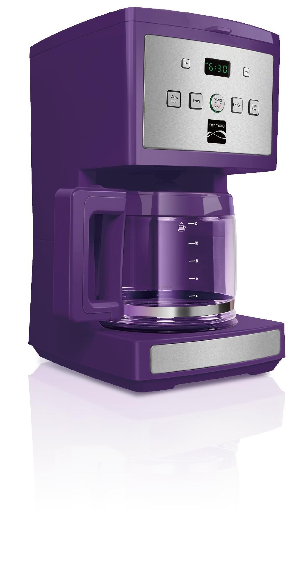 Kenmore 12 Cup Programmable Coffee Maker, Purple | Shop ...