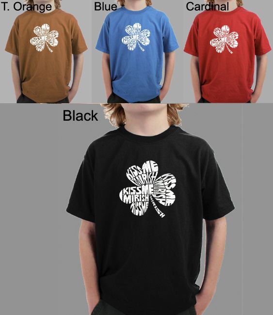 Los Angeles Pop Art Boy's Word Art T-Shirt - Kiss Me I'm irish at Kmart.com
