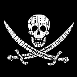 Los Angeles Pop Art Boy's Word Art T-Shirt - Lyrics To A Legendary Pirate Song at Kmart.com