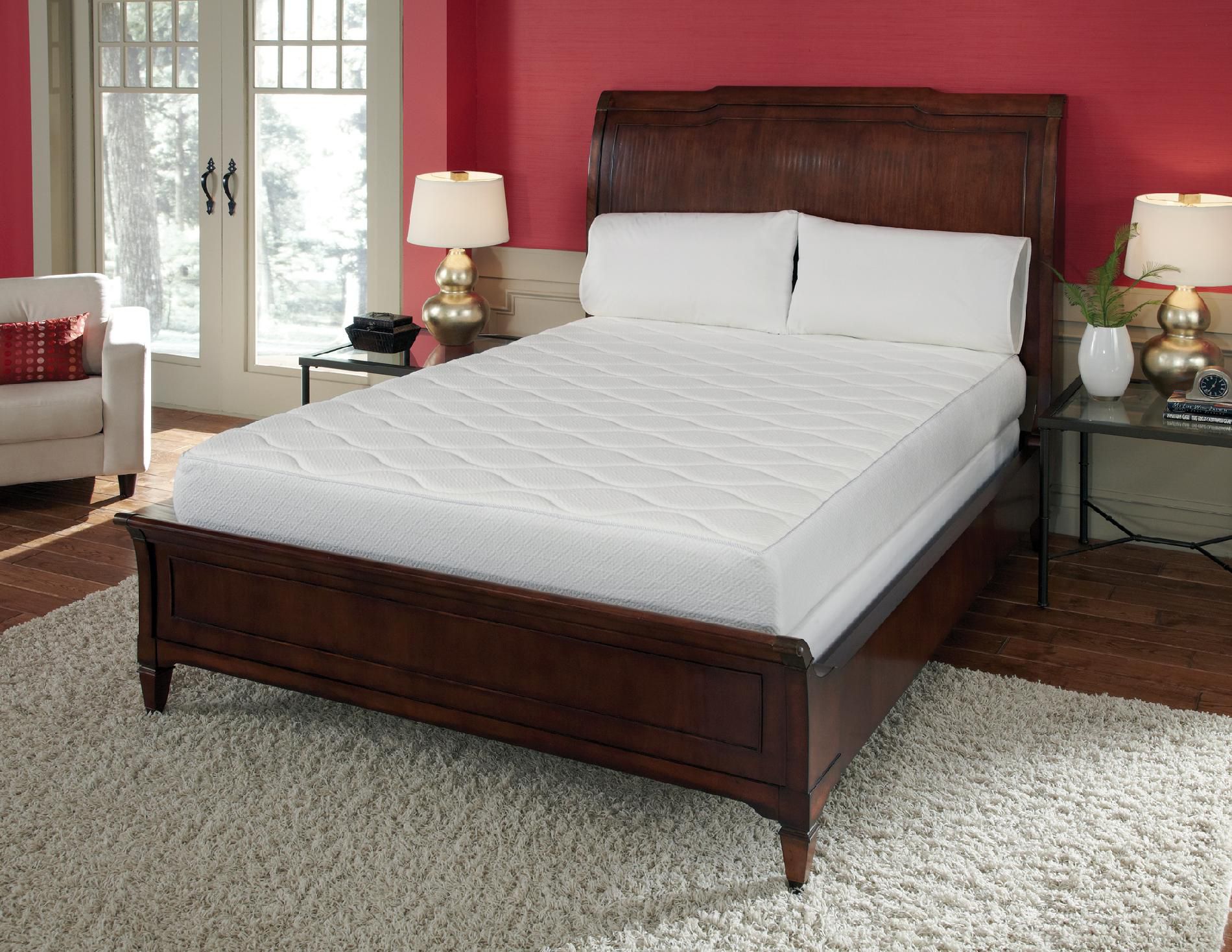 pure pedic quilted memory foam mattress pad