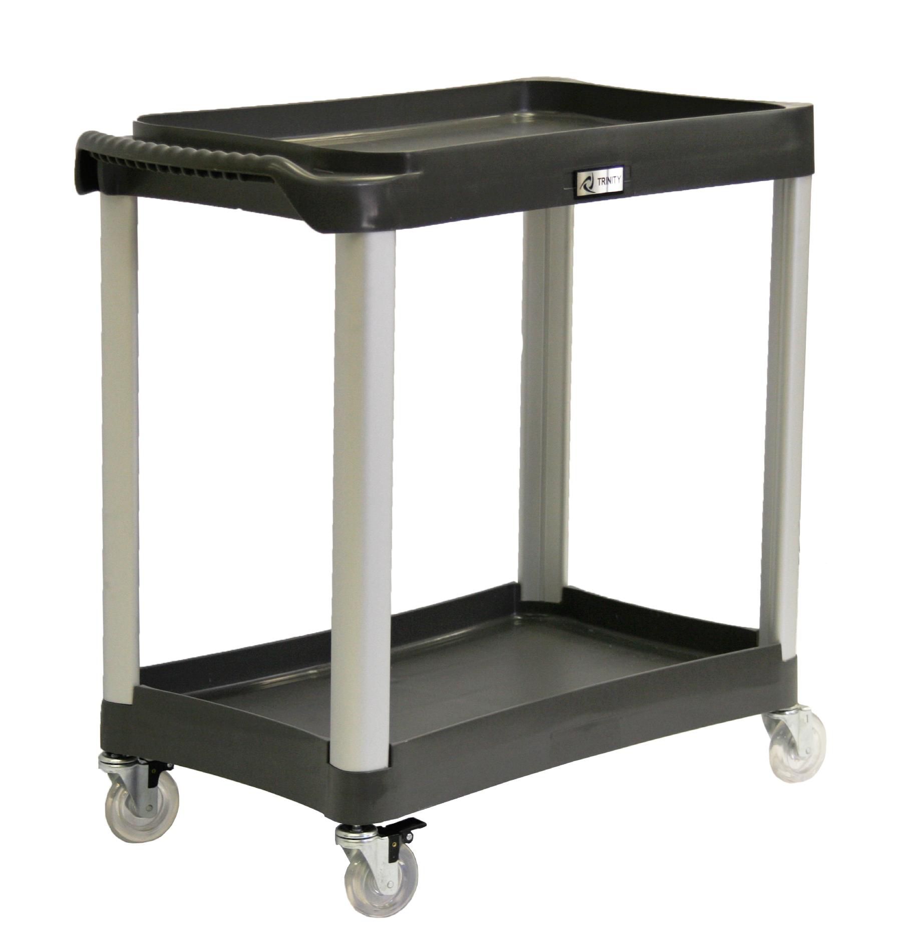 Trinity Home Entertainment 2-Tier EcoStorageCommercial Grade Utility Cart
