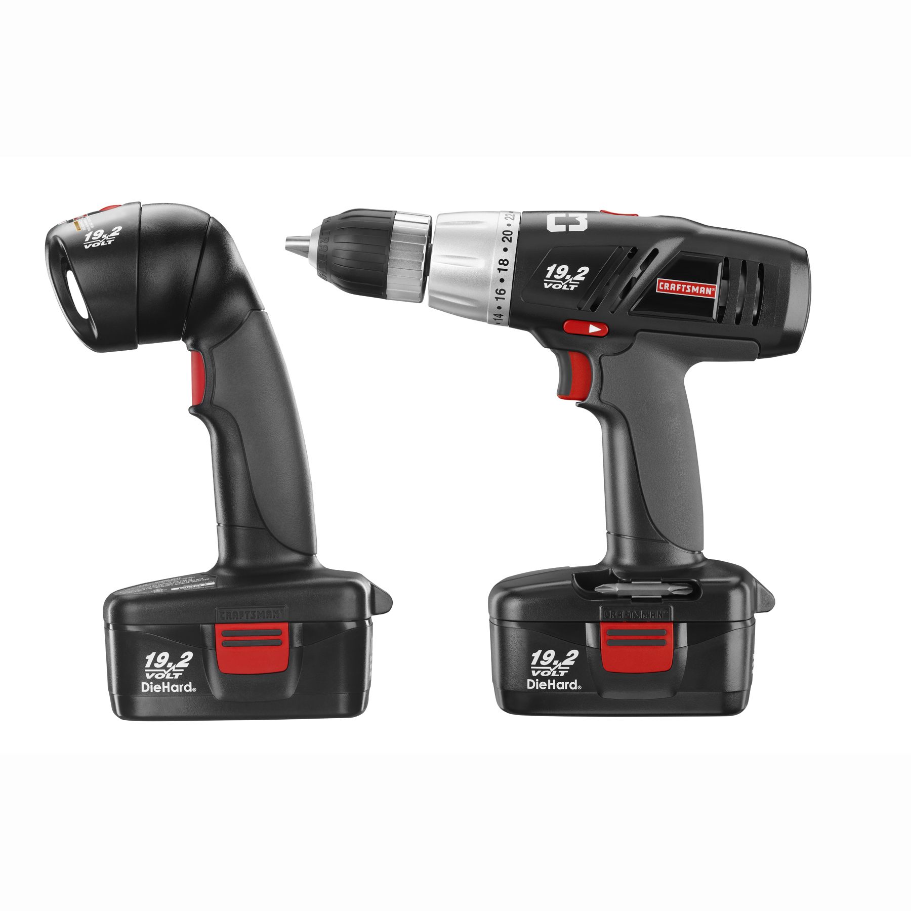 Craftsman 17560 C3 19.2Volt 1/2" Drill/Driver and Work light