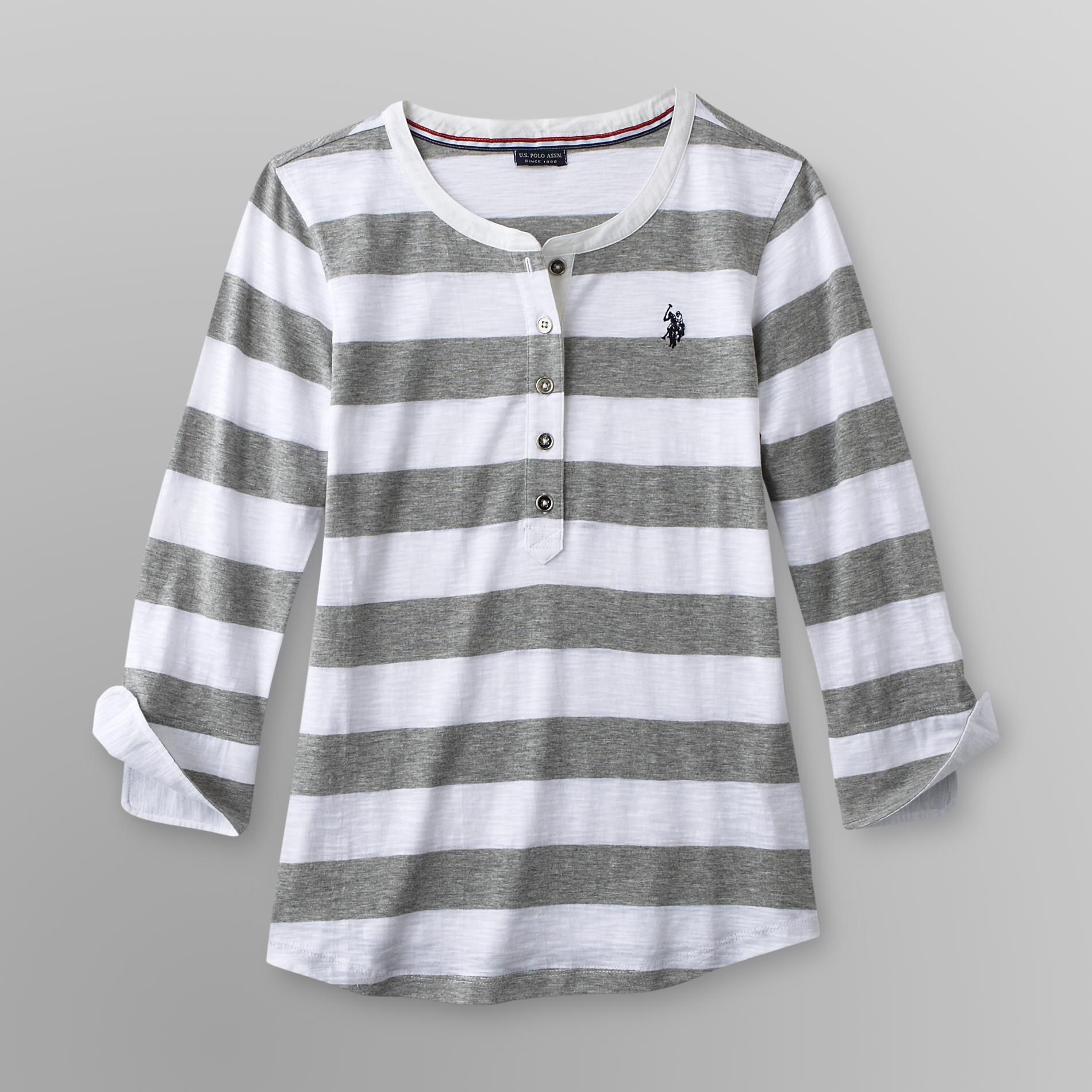 US Polo Assn. Junior's Henley Shirt - Striped at Sears.com