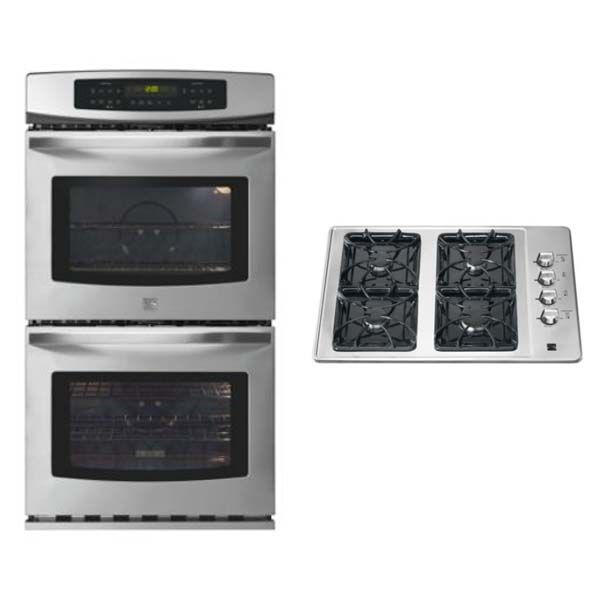Kenmore Stainless Steel Wall Oven and Cooktop         ...