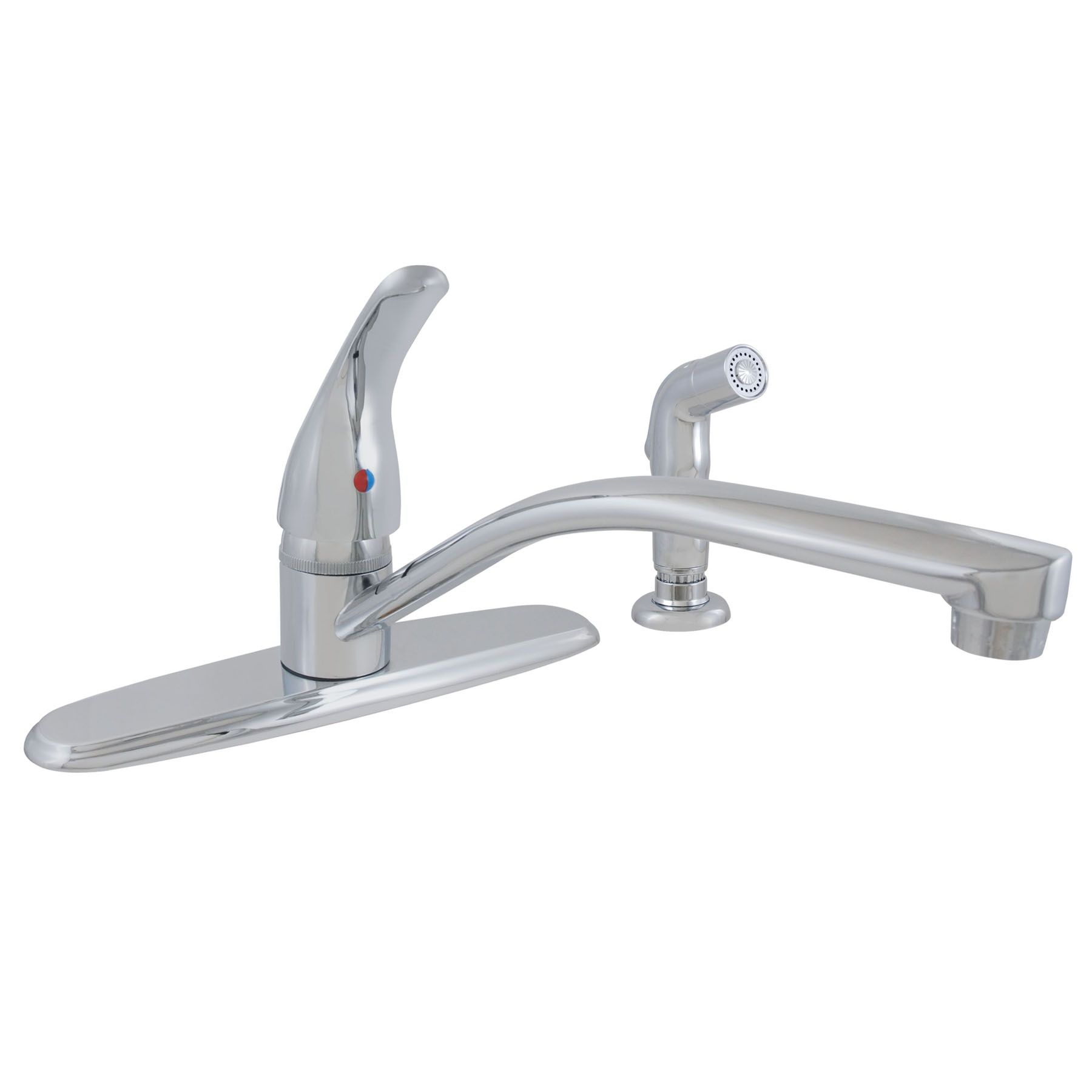1-Handle Kitchen Faucet with Spout and Spray