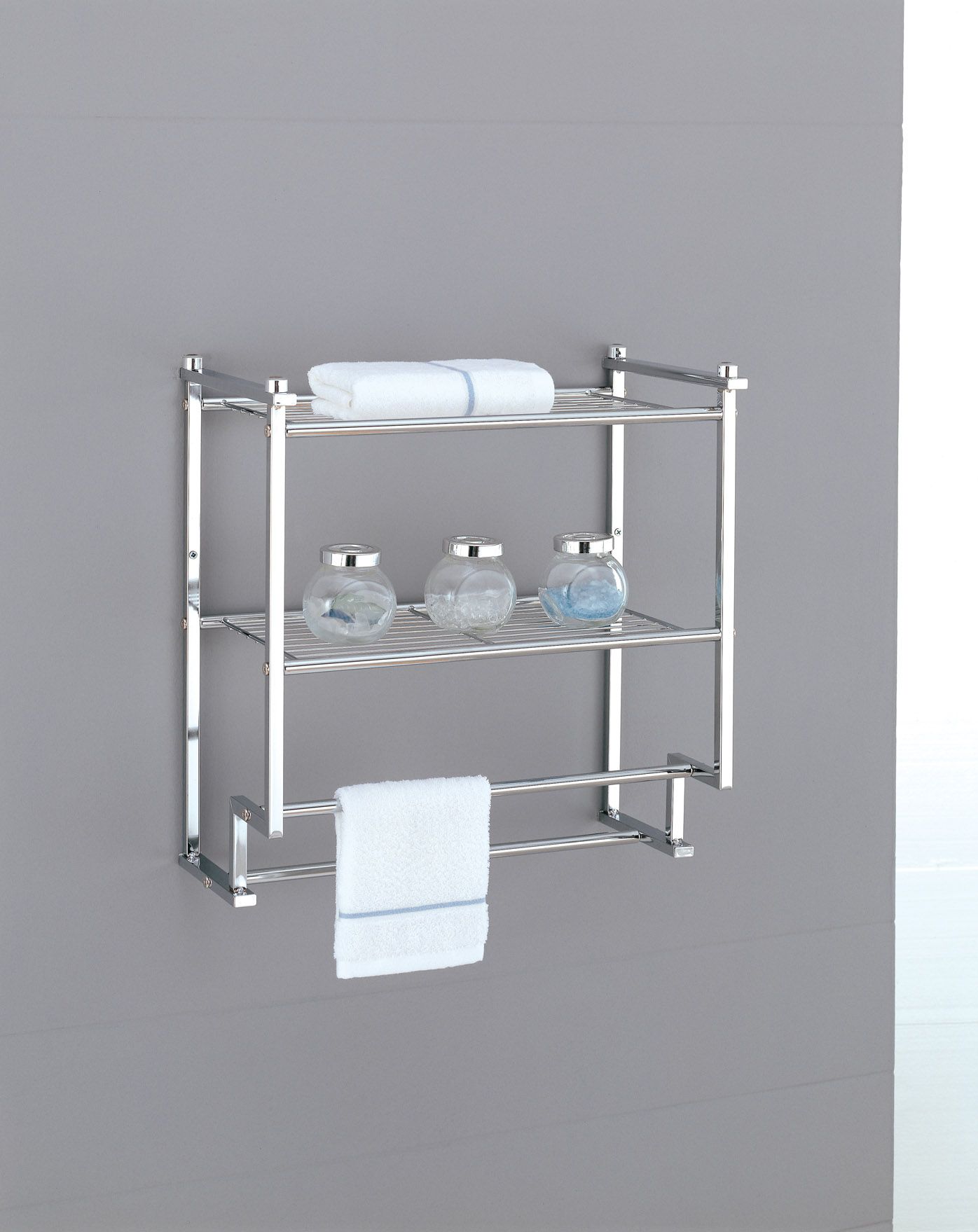 Neu Home 2 Tier Wall Mounting Rack with Towel Bars at Kmart.com