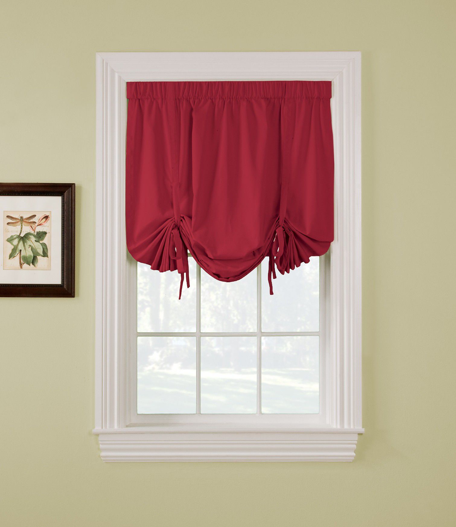 Country Living Sailcloth Tie Up Window Shade – American Red at Kmart.com