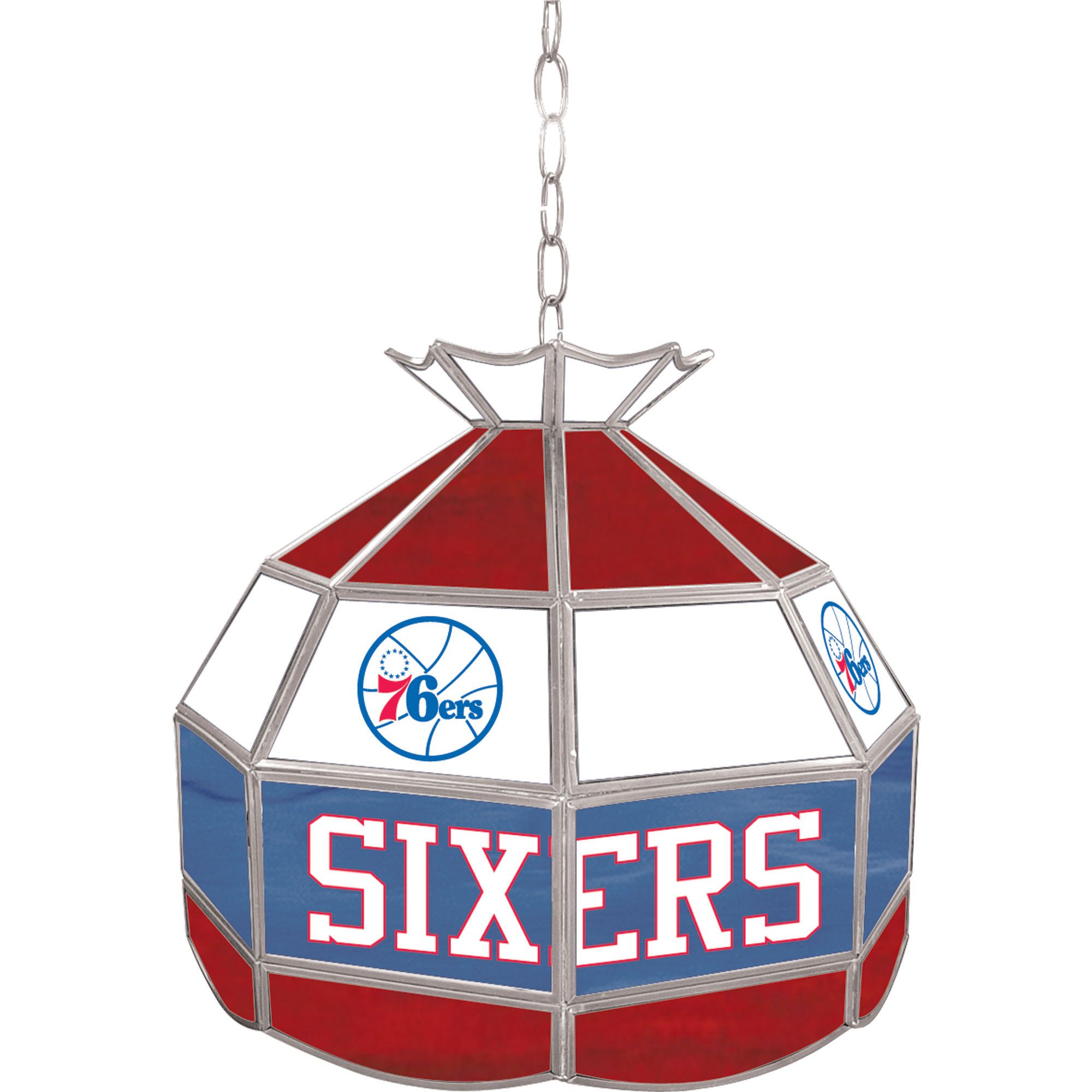 NBA Philadelphia 76ers 16 inch Stained Glass Tiffany Style Lamp at Sears.com