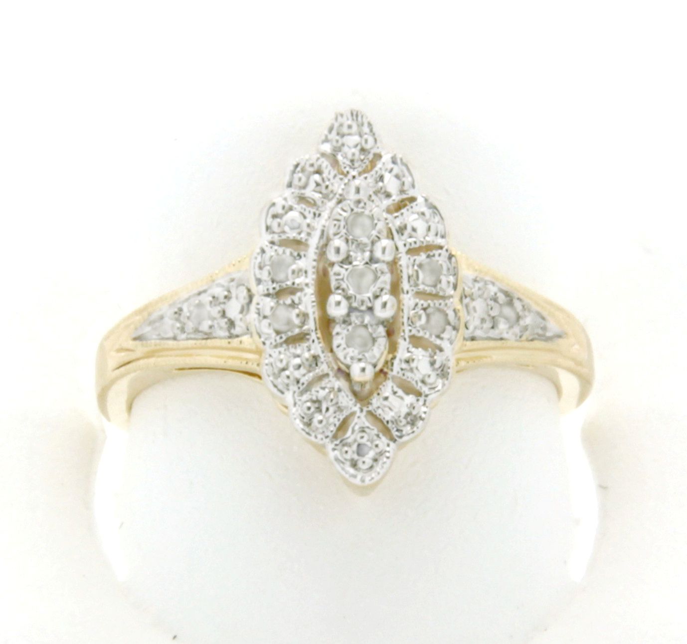 Gold Over Brass Diamond Accent Marquise Ring at Kmart.com
