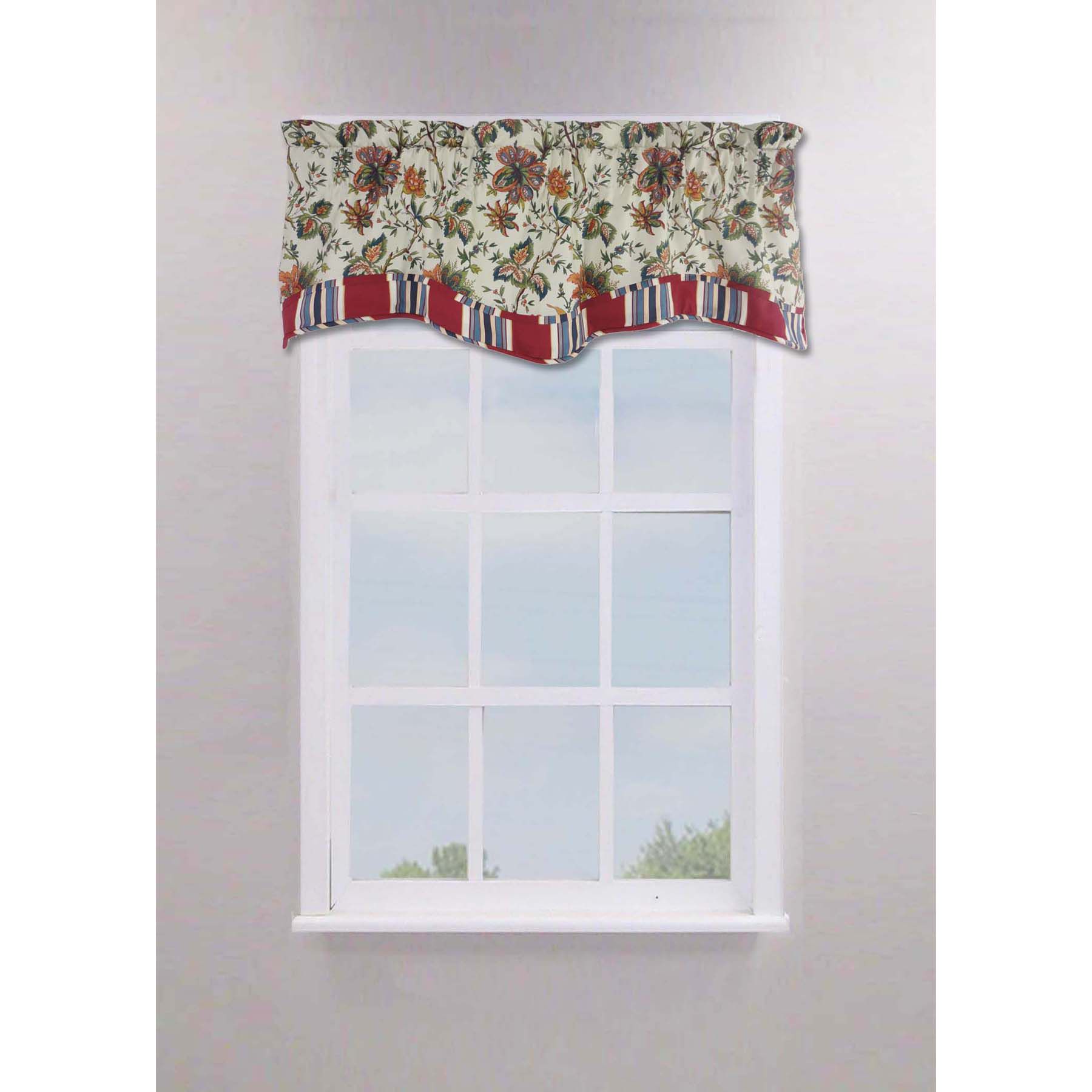 Waverly Felicite Ivory Window Valance Multi