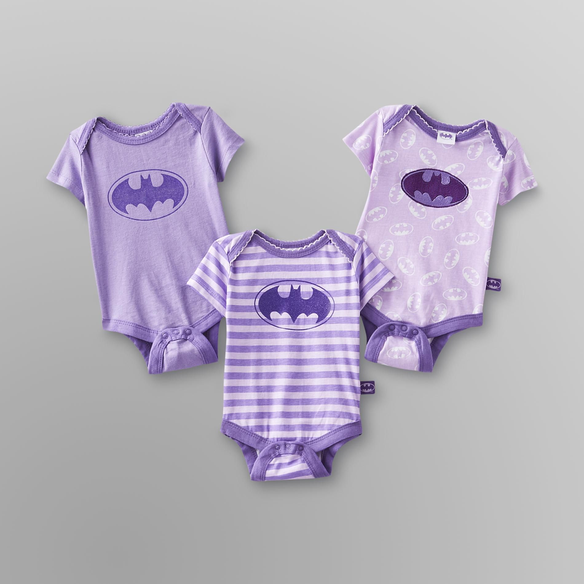 DC Comics Batman Infant Girl's Bodysuit - 3-Pack at Kmart.com