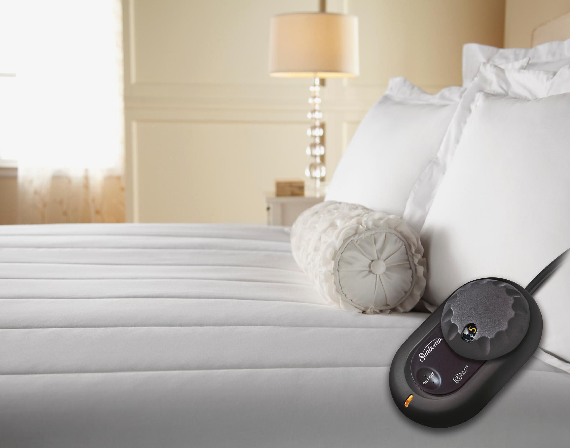 Sunbeam Quilted Heated Mattress Pad, King at Sears.com