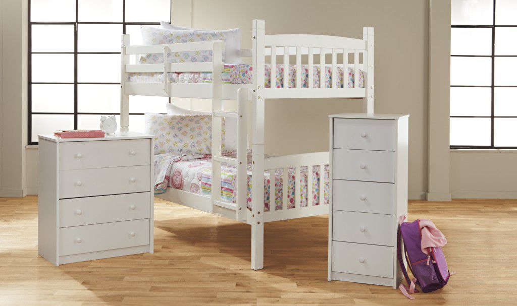 Essential Home Bunk Bed Bedroom Collection - White at Kmart.com