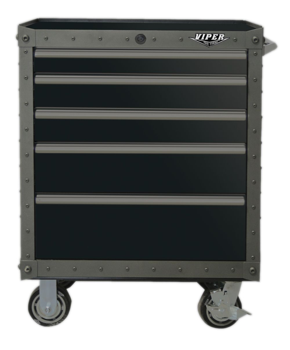 Viper Tool Storage 26 5 Drawer ARMOR Series 18G Steel Rolling Cabinet