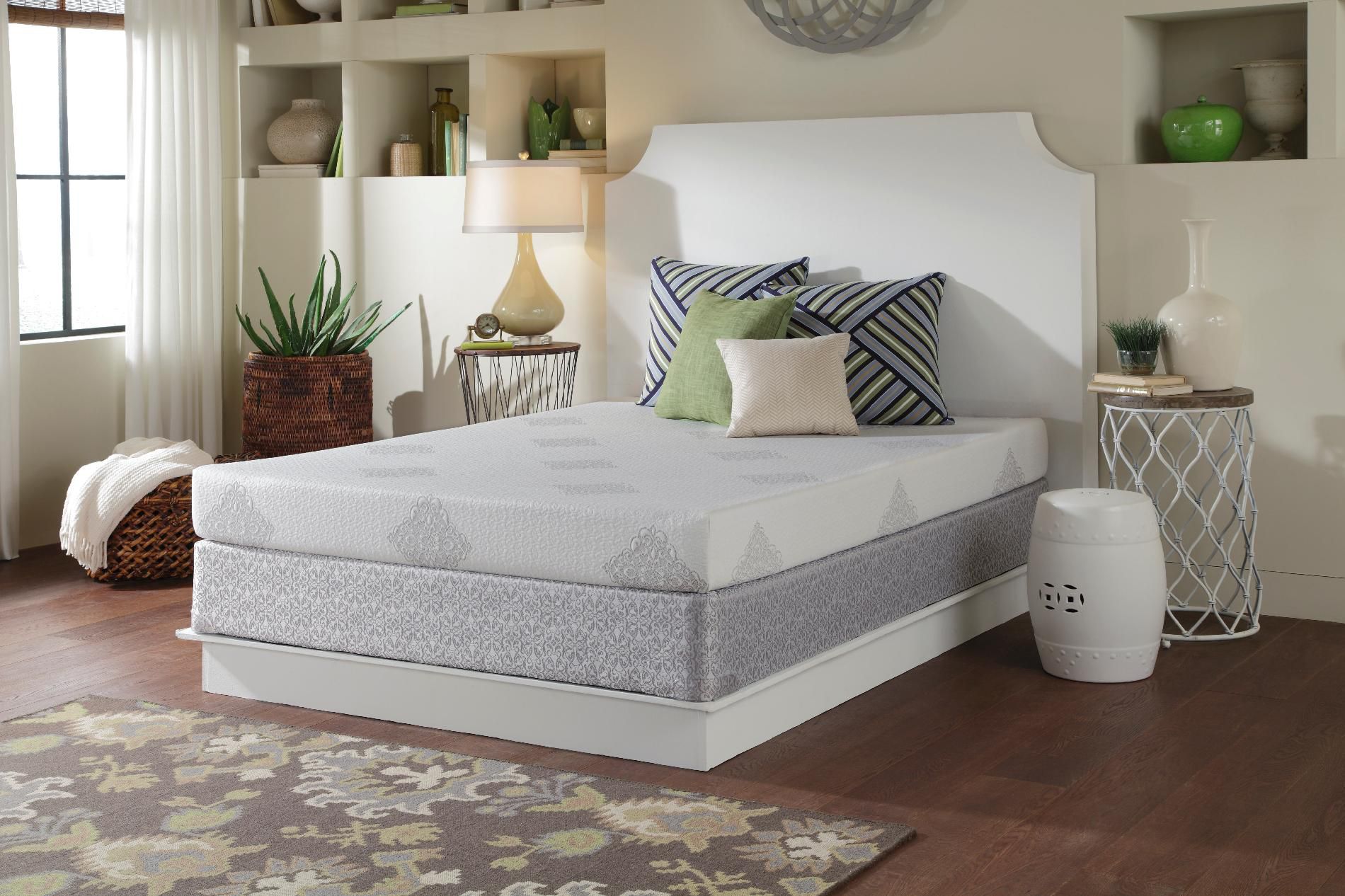Sealy Comfort Series Boca Breeze Gel Memory Foam Cal King Mattress Home Mattresses