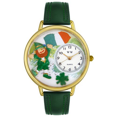 St. Patrick's Day Watch (Irish Flag) in Gold (Large)