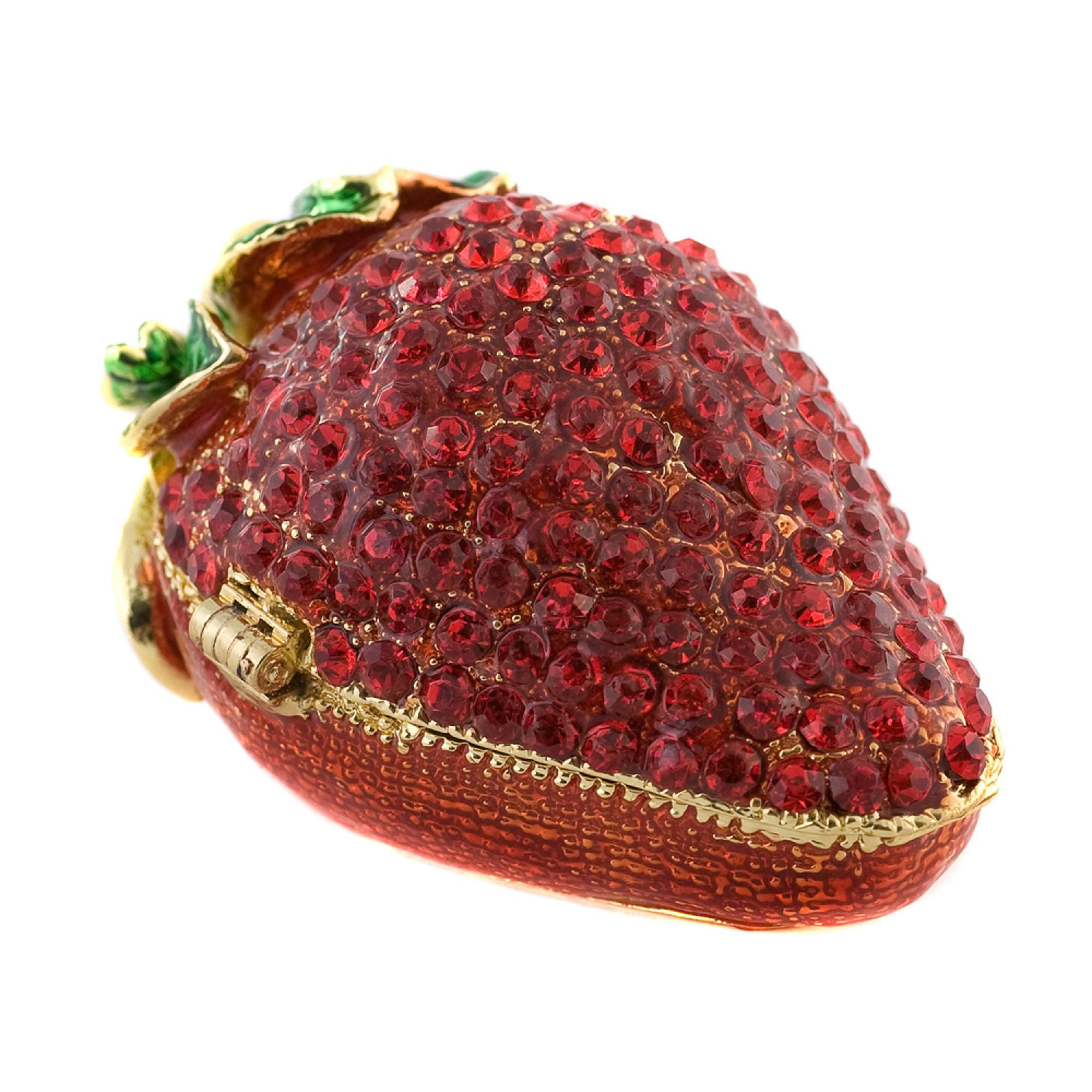 Objet d'art 'Gosh Garnett' Strawberry Trinket Box at Sears.com