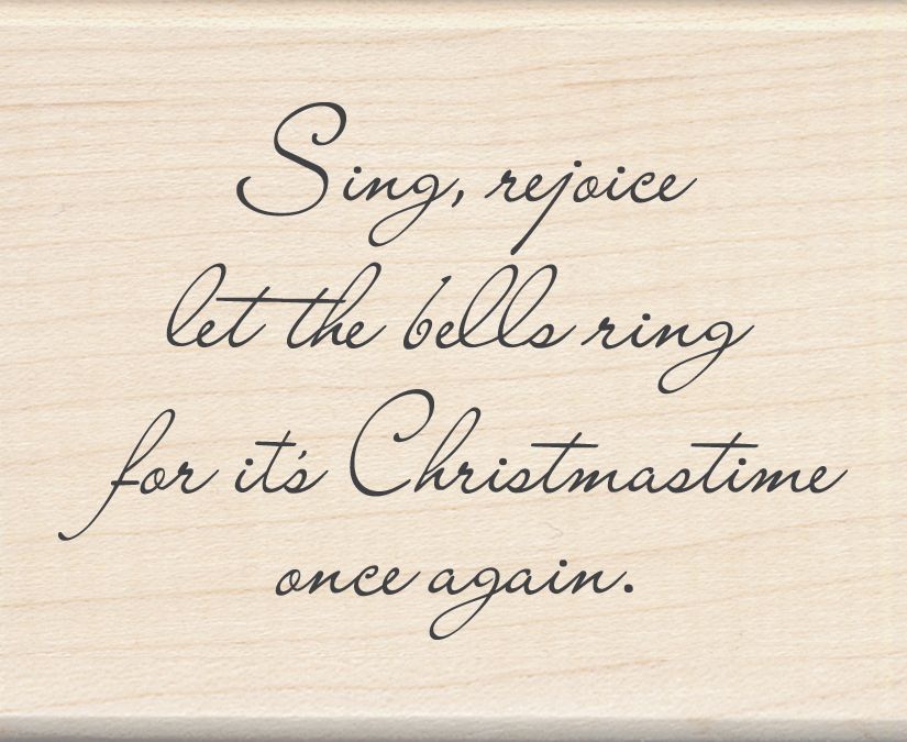 Inkadinkado Christmas Mounted Rubber Stamp-Let The Bells Ring 2.25"X2.75"