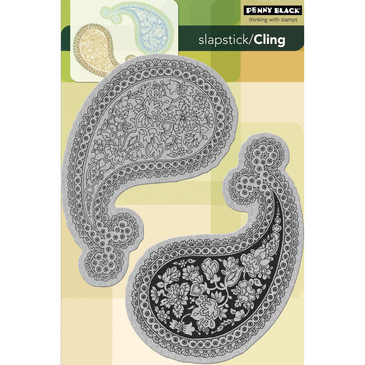 Penny Black Cling Rubber Stamp 5"X7-1/2"-Paisley at Kmart.com