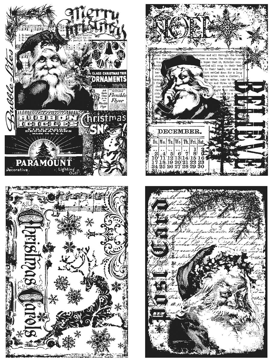 Tim Holtz Cling Rubber Stamp Set-Holiday Collections at Kmart.com