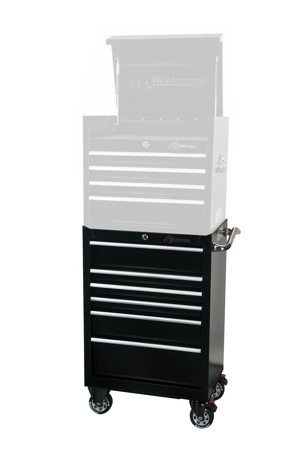 Montezuma 26 6-Drawer Roller Cabinet Toolbox (black)