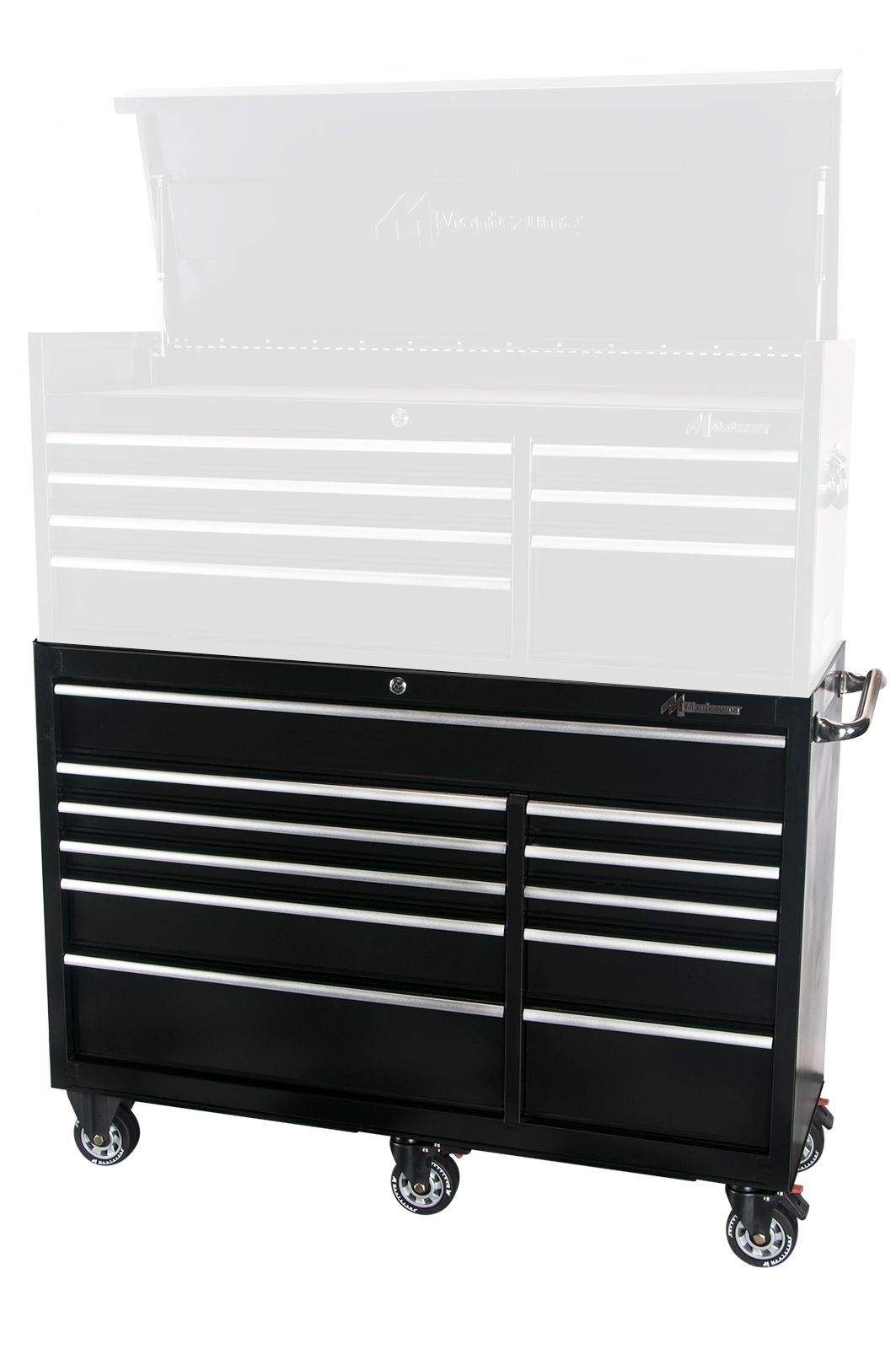 Montezuma 56 11-Drawer Roller Cabinet Toolbox (black)