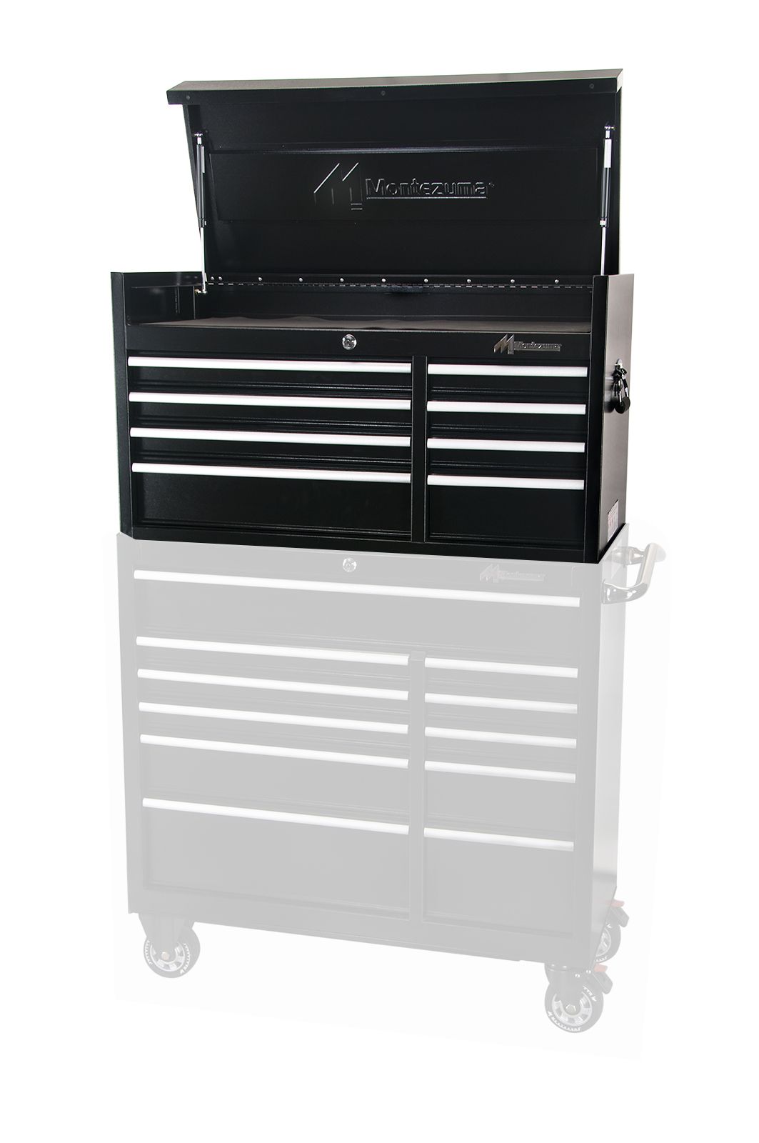 Montezuma 41 8-Drawer Top Chest Toolbox (black)