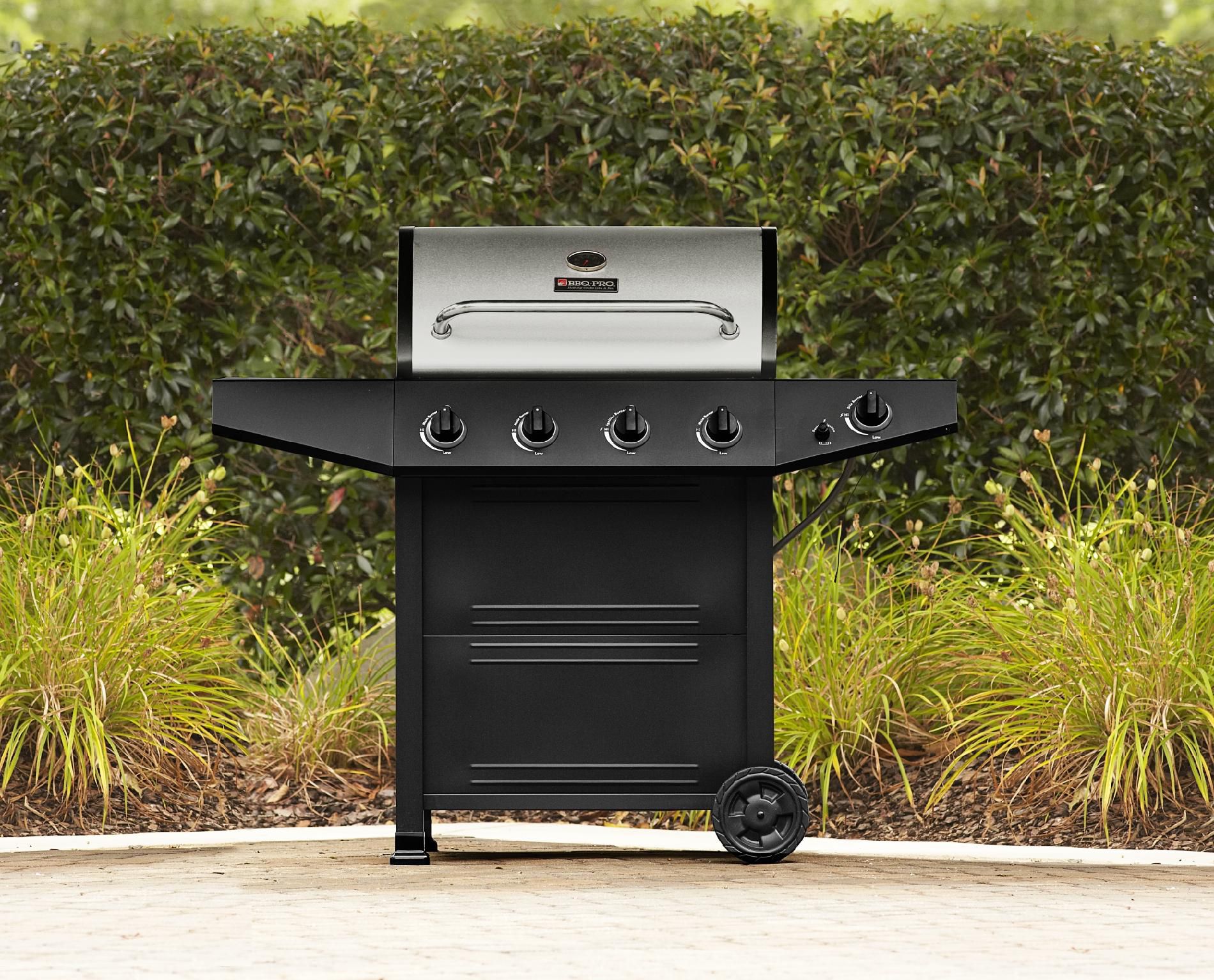 BBQ Pro 4 Burner Gas Grill with Stainless Steel Lid - PERFECTGLO, INC