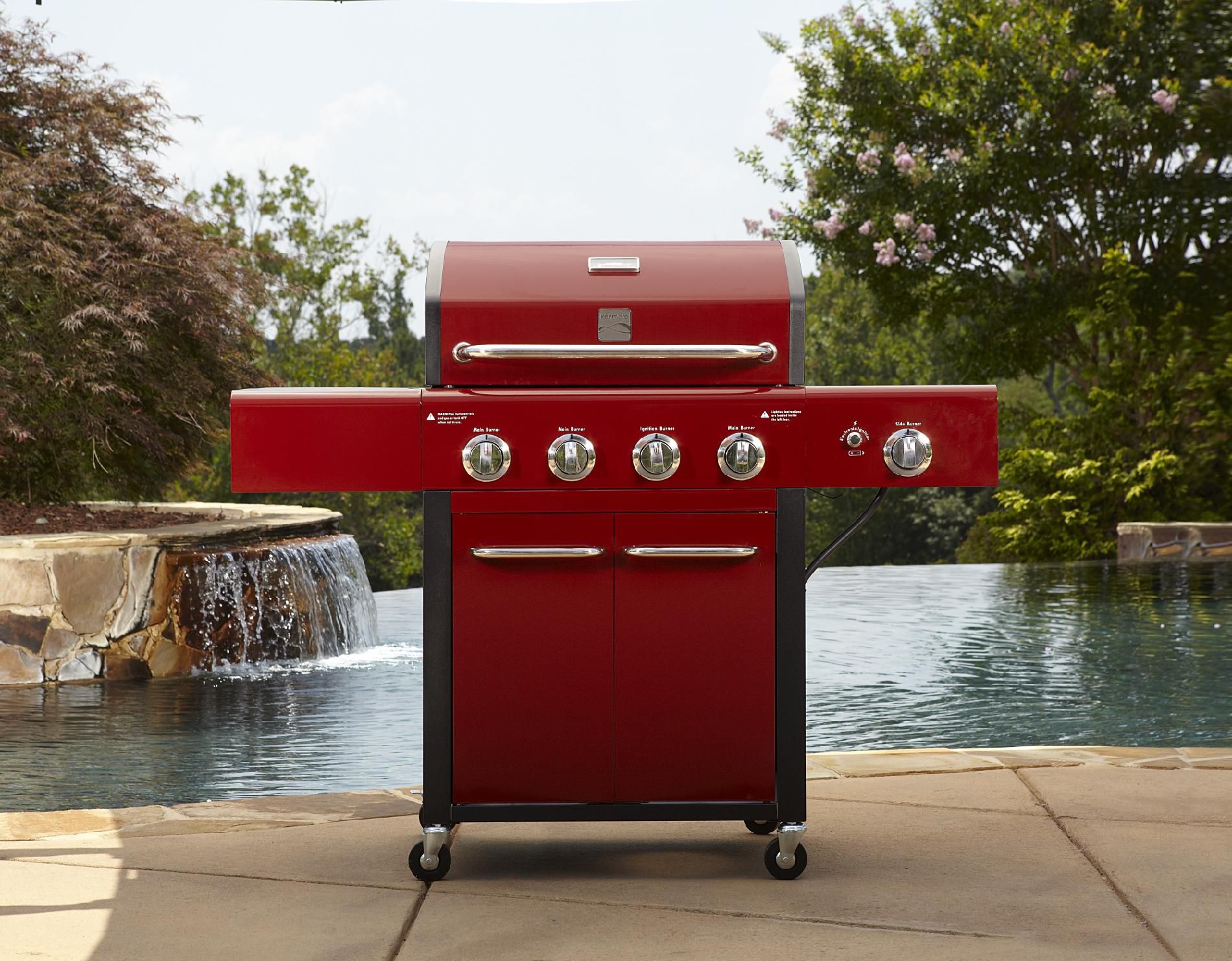 Kenmore 4-Burner Gas Grill - Red at Kmart.com
