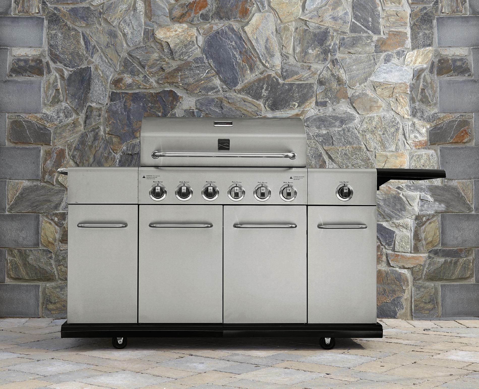 Kenmore 6 Burner Stainless Steel Front Gas Grill With Storage *Limited