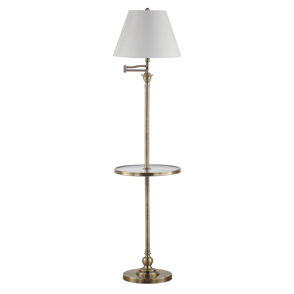 Design Fidelity 58 inch Antique Brass Swingarm Floor Lamp at Sears.com