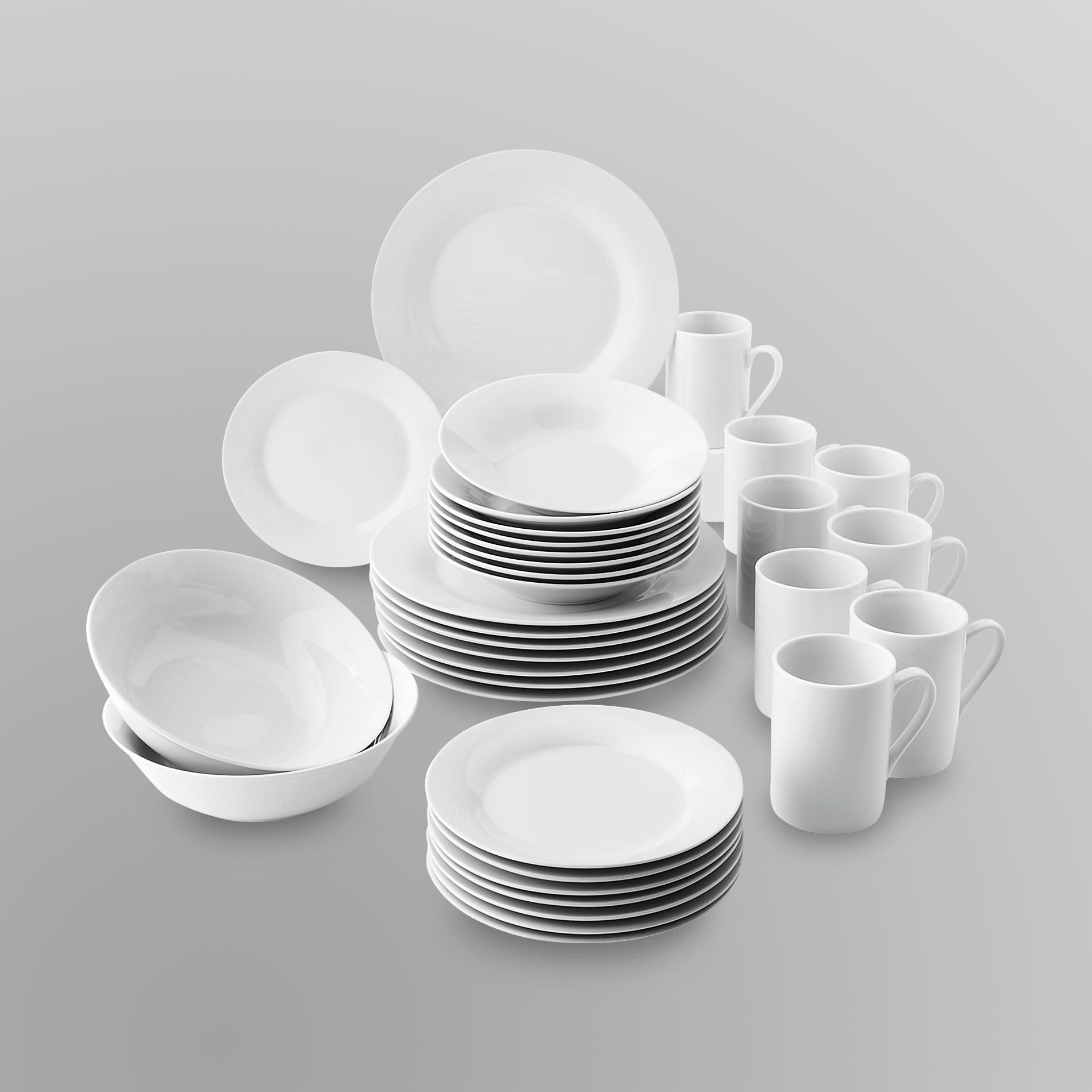 Sandra by Sandra Lee 34 Piece Porcelain Dinnerware Set at Kmart.com