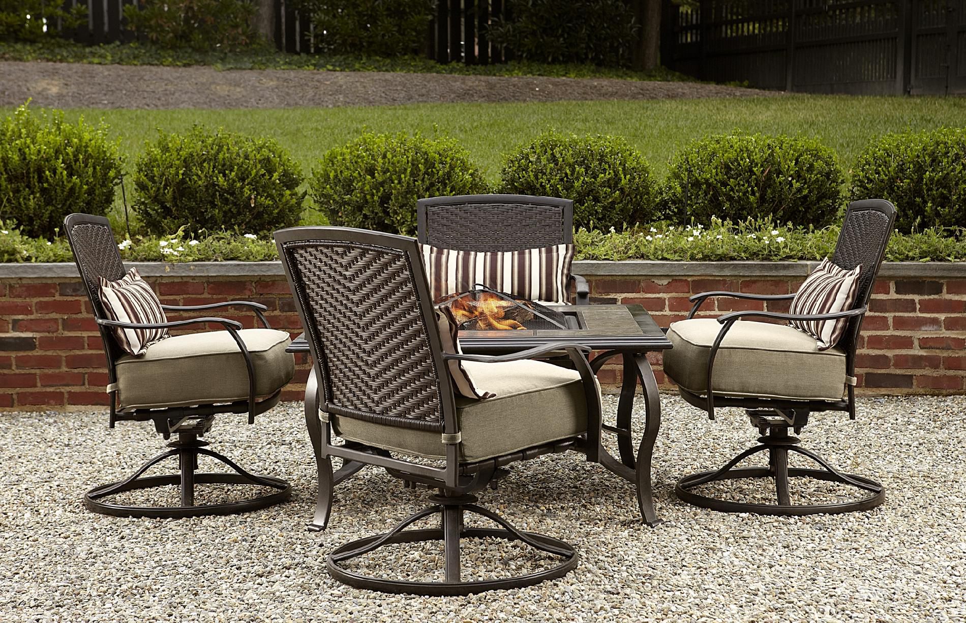 Outdoor Dining Table With Fire Pit